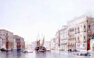 The Grand Canal and the Ca dOro, Venice, engraved by Lefevre by Pividor, Giovanni