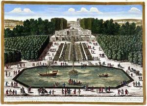 The Cascades at Sceaux, from Vues des belles maisons de France, published 1680 by Adam Perelle