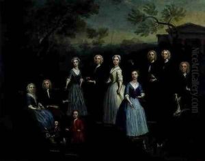The Russell, Revett and Greenhill Families, 1740s by Charles Phillips