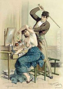 History of a Woman The Jack of Clubs, 1881 by Eusebio Planas