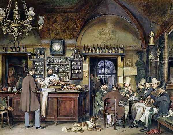 The Greek Cafe in Rome, 1856 - view 1