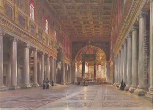 The interior of the Basilica of Santa Maria Maggiore, Rome The interior of the Basilica of Santa Maria Maggiore, Rome