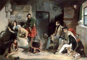 Highland Interior, after Sir Edwin Landseer 1802-73 by John Frederic Passmore