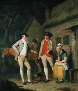Widow Costards Cow and Goods, Distrained for Taxes, are Redeemed by the Generosity of Johnny Pearmain, 1782