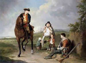 Marquess of Granby 1721-70 relieving a sick soldier, c.1765 by Edward Penny