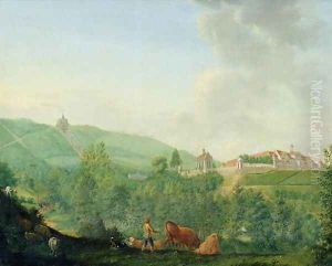Weissenstein Castle, near Kassel Wilhelmshoehe, 1778 by Johann Georg Pforr