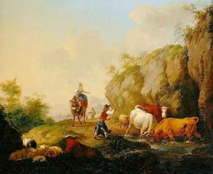 Landscape with Herdsman and Rustics, 1783