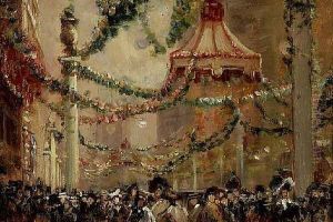 Decorations in St. Jamess Street for the Coronation of King George V, 1910