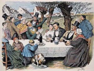 Wedding Celebration, end nineteenth century by Henri Pille