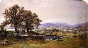 Lady in a Landscape, Ambleside by Waller Hugh Paton