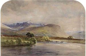 View over the loch towards Ben Nevis by Waller Hugh Paton
