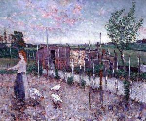 Poultry Yard, Gartcosh, 1906 by John Quinton Pringle