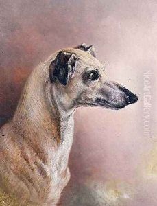 Head of a Greyhound by H. Morley Park