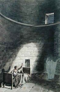 Madame de Guiche and her Daughter Appear at Night before the Artist in Prison, 1804