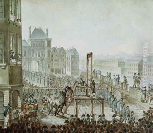 The Execution of Georges Cadoudal 1771-1804 and his Accomplices, Place de Greve, 25th June 1804 by Armand de Polignac