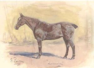'Lucenie', a bay hunter in his stable by George Paice