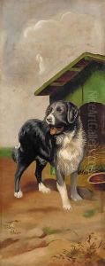 Toby, before a kennel by George Paice