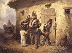 The Ambuscade, 1846 by August Xaver Karl von Pettenkofen