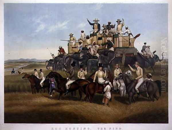 Hog Hunting The Find, engraved and pub. by Messrs Fores, c.1840 - view 1