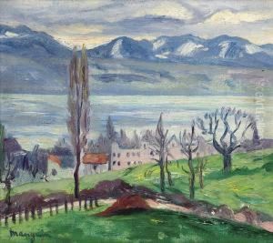 Lac De Bret, Suisse by Henri Charles Manguin
