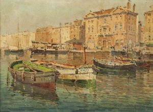Voiliers Dans Le Vieux-port by Henri Charles Manguin