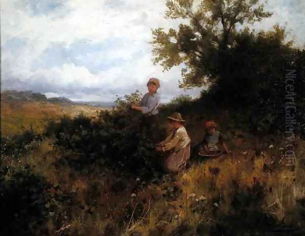 Blackberry Picking, c.1870 - view 1