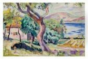 La Ferme Dans Le Golfe De Saint-tropez by Henri Charles Manguin