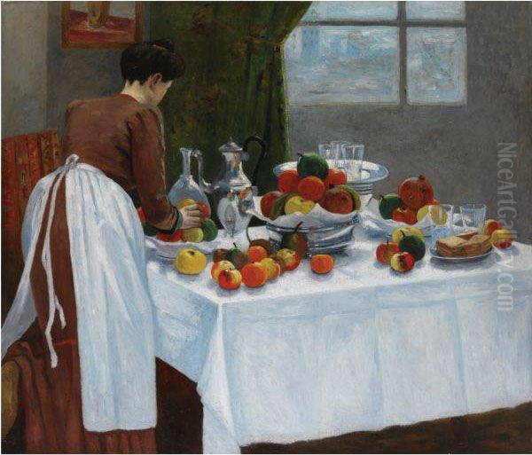 Jeanne Devant La Nature Morte by Henri Charles Manguin