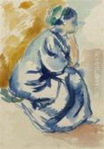 La Robe Bleue, Jeanne by Henri Charles Manguin