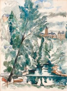 Riviere A Uzerche by Henri Charles Manguin