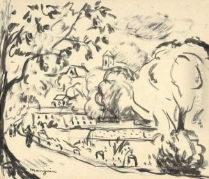 La Route Vers Le Village by Henri Charles Manguin