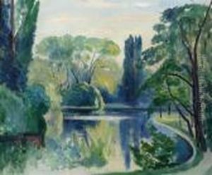 Le Lac Saint-james, Bois De Boulogne by Henri Charles Manguin