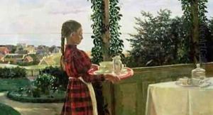 Teatime on the Verandah, 1899 by Henriette Panduro