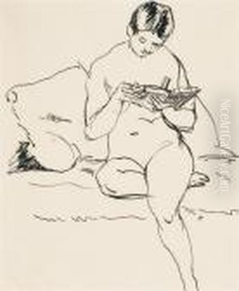 Femme Nue Lisant - view 1