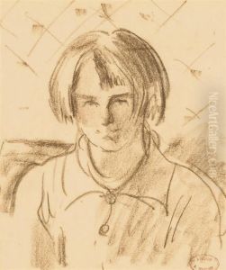 Portrait De Jeune Fille by Henri Charles Manguin