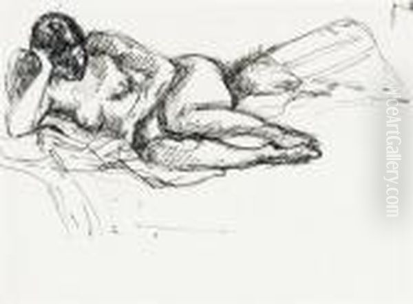 Femme Nue Lisant - view 1