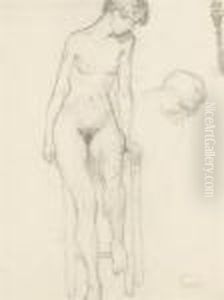 Nu Assis by Henri Charles Manguin