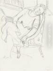 Femme Assise Dans Un Fauteuil by Henri Charles Manguin