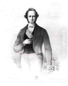 Portrait of Henry John Temple 1784-1865 Lord Palmerston, engraved by Collette