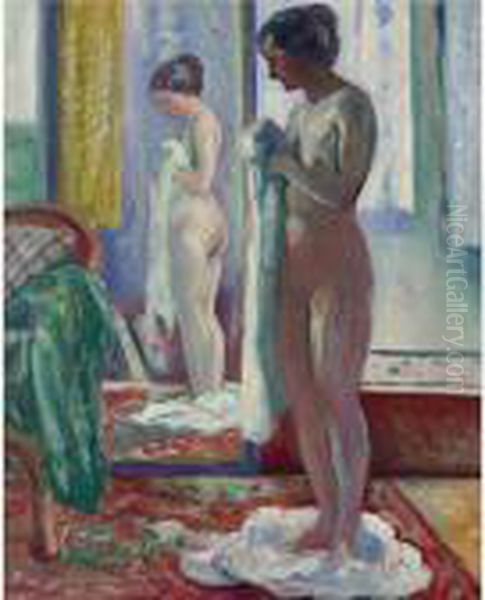 Le Reflet (nu Dubout Devant Le Miroir) - view 1