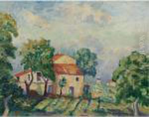 La Ferme Olivier A St. Tropez by Henri Charles Manguin