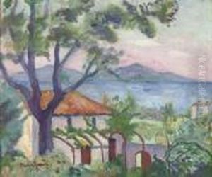 Vue Sur Le Golfe De Saint-tropez by Henri Charles Manguin