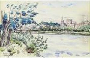 Avignon, Le Palais Des Papes by Henri Charles Manguin