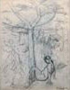 Odette Pres D'un Arbre