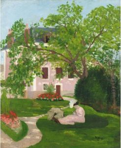 Jeanne A L'ombrelle, Assise Dans Le Jardin De Coulombs Jeanne A L'ombrelle, Assise Dans Le Jardin De Coulombs
