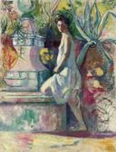Jeanne A La Fontaine, Villa Demiere by Henri Charles Manguin