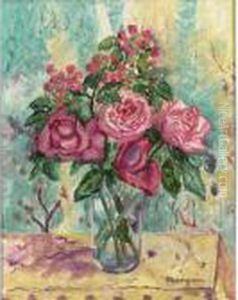 Petit Vase De Roses by Henri Charles Manguin
