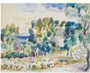 Chateau-martin, Saint-tropez, Circa 1924 by Henri Charles Manguin