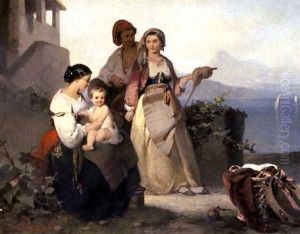 The Neapolitan Family, 1865 2 by Karel Frans Philippeau