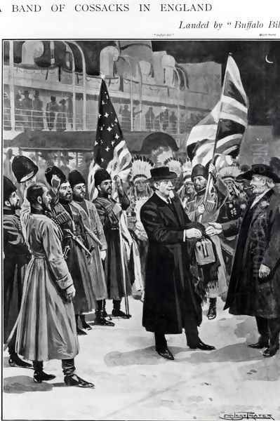 Colonel W.F. Cody Buffalo Bill Arriving in Liverpool - view 1